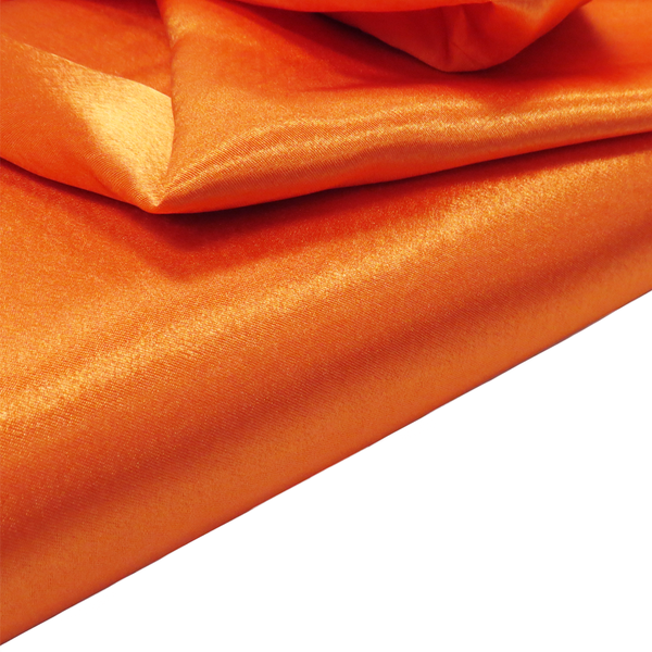 Orange, 100% Polyester Crepé Back Satin - 58" wide; 1 Yard