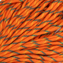 Orange and Blue Parachute Cord- 4mm; per yard