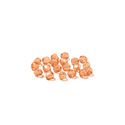 Peach, Round Faceted Fire Polished; 6mm - 20 pcs