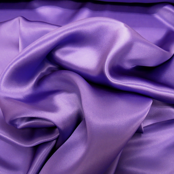 Purple, 100% Natural Silk Charmeuse - 56" Wide- 1 Yard
