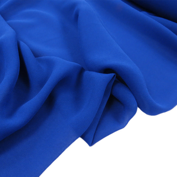 Blue, Polyester Chiffon - 58" wide; 1 Yard