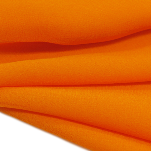 Orange, Polyester Chiffon - 58" wide; 1 Yard