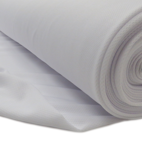White, Polyester Cool-Max - 60" wide; 1 Yard