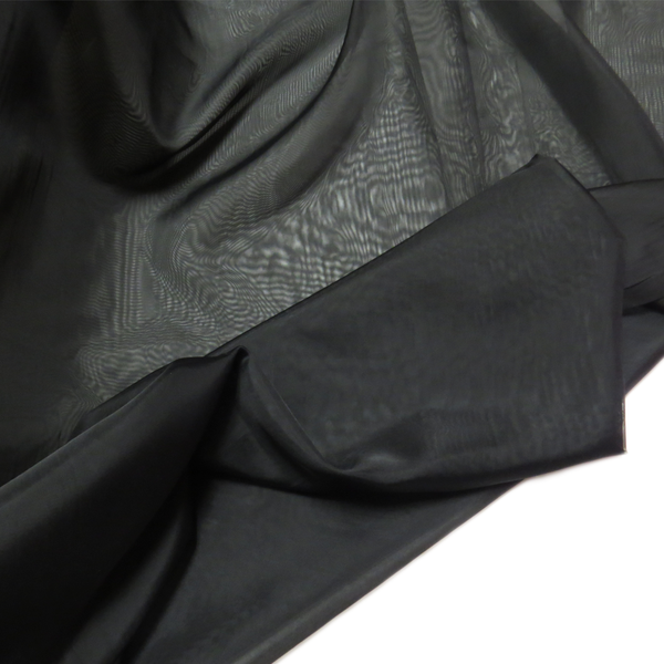 Black, Polyester Voile (Mesh) - 118" wide; 1 Yard