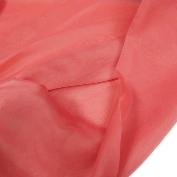Coral, Polyester Voile (Mesh) - 118" wide; 1 Yard
