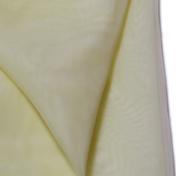 Light Yellow, Polyester Voile (Mesh) - 118" wide; 1 Yard