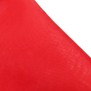 Red, Polyester Voile (Mesh) - 118" wide; 1 Yard