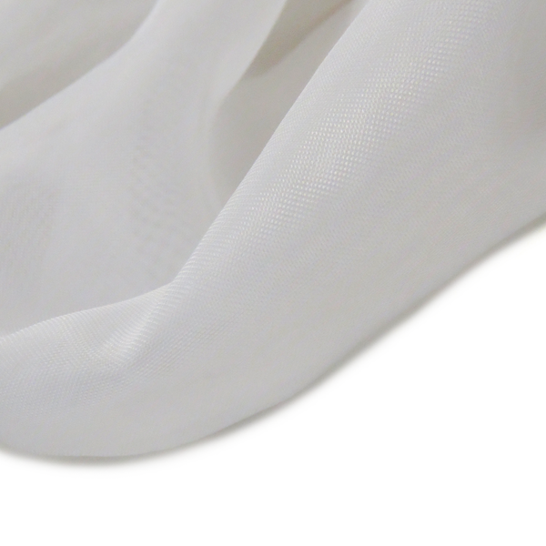 White, Polyester Voile (Mesh) - 118" wide; 1 Yard
