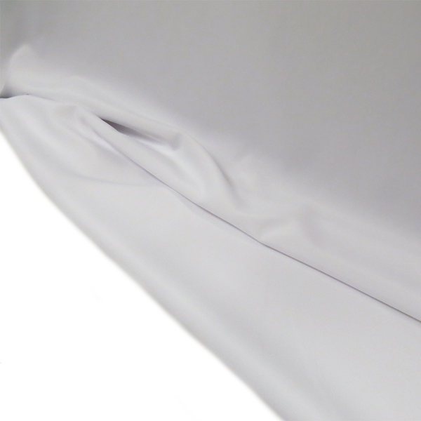 White, 100% Textured Polyester Poplin - 118" wide; 1 Yard