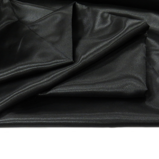 Black, 100% Polyester Satin - 58" wide; 1 Yard