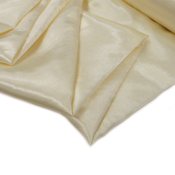 Ivory, 100% Polyester Satin - 58" wide; 1 Yard