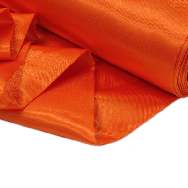 Orange, 100% Polyester Satin - 58" wide; 1 Yard