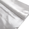 White, 100% Polyester Satin - 58" wide; 1 Yard
