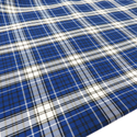 Tela de Cuadro Escolar / School Plaid Fabric- Blue Black White, 60" Wide; 1 yard