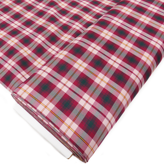 Tela de Cuadro Escolar / School Plaid Fabric- Pink Yellow, 60" Wide; Per Yard or Roll