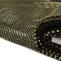Black and Gold Polyester Sequin - 40" wide; 1 Yard