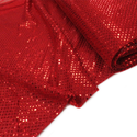 Red, Polyester Sequin - 40" wide; 1 Yard