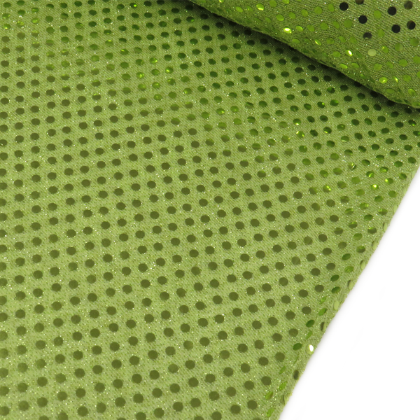 Light Green, Polyester Sequin - 40" wide; 1 Yard