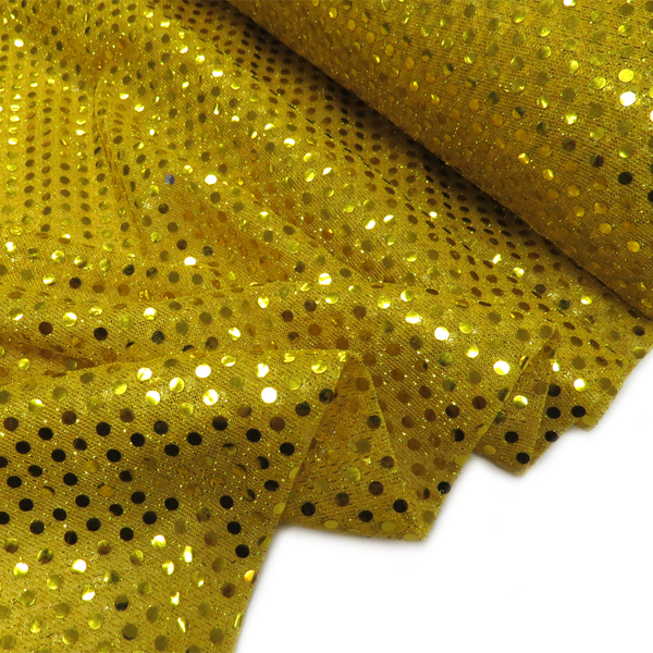 Gold, Polyester Sequin - 40" wide; 1 Yard