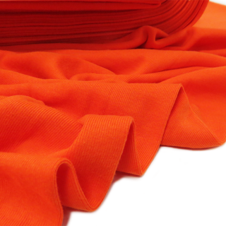 Orange - Polyester Spandex Cotton Knit, 60" wide; 1 Yard