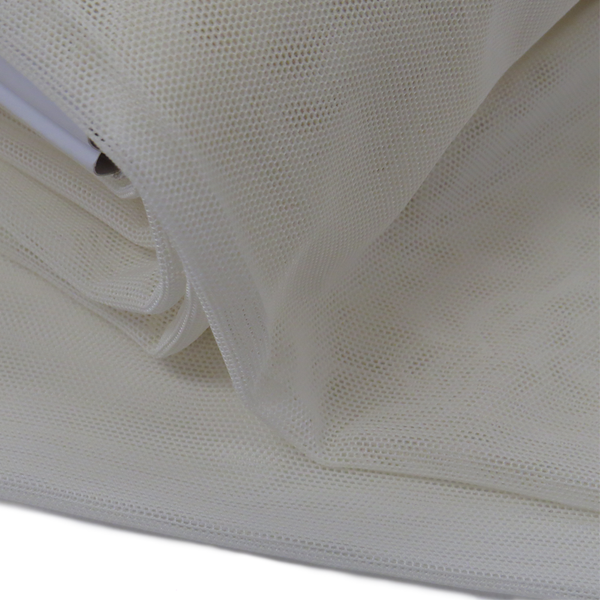 Ivory, Polyester Stretch Mesh - 58" wide; 1 Yard