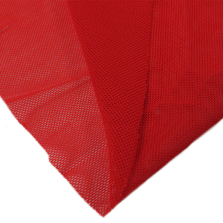 Red, Polyester Stretch Mesh - 58" wide; 1 Yard