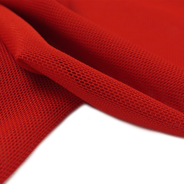 Red, Polyester Stretch Mesh - 58" wide; 1 Yard