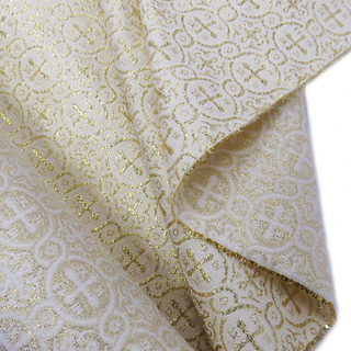 Gold, Polyester/Lurex Liturgia Fabric - 60" wide; 1 Yard