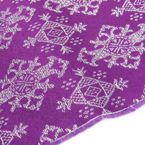 Purple, Polyester/Lurex Liturgia Fabric - 60" wide; 1 Yard