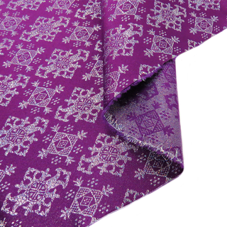 Purple, Polyester/Lurex Liturgia Fabric - 60" wide; 1 Yard
