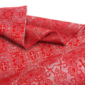 Red, Polyester/Lurex Liturgia Fabric - 60" wide; 1 Yard