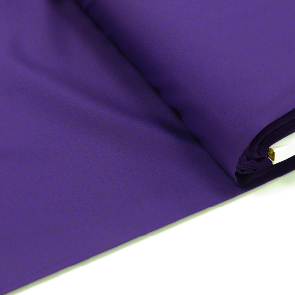 Purple, 100% Polyester Crepe de Chine - 58" Wide; 1 Yard