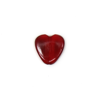Red Horn Heart, 21mm; 1 piece