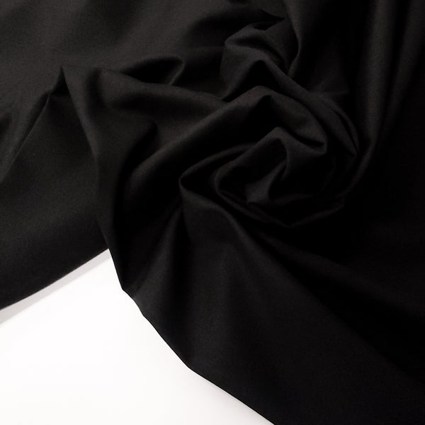 Black, Raquet Poplin Fabric  - 60" wide; 1 yard