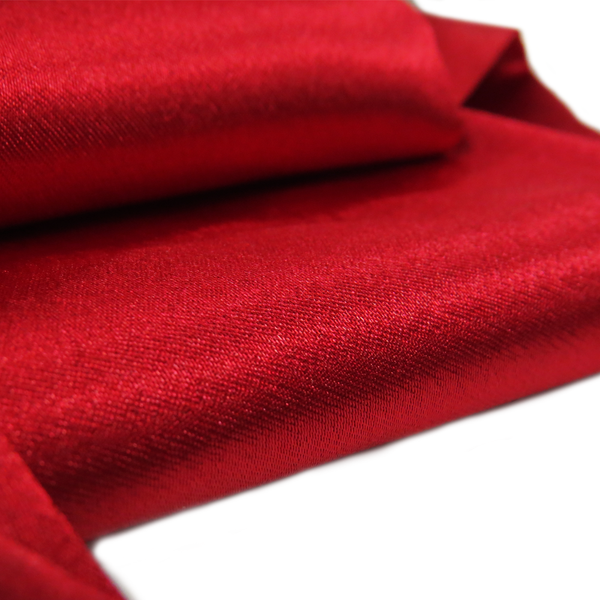 Red, 100% Polyester Crepé Back Satin - 58" wide; 1 Yard