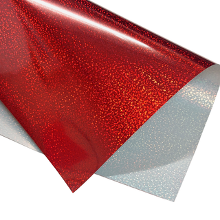 Red Faux Glitter HTV (Heat Transfer Vinyl) Sheet Approx. 11.75"x9.75" - SOLO RECOGIDO/PICKUP ONLY