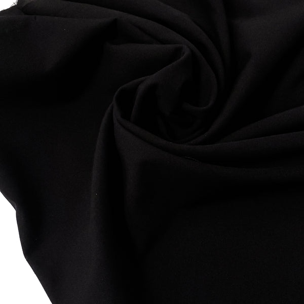 Black, Ribstock Fabric  - 60" wide; 1 yard