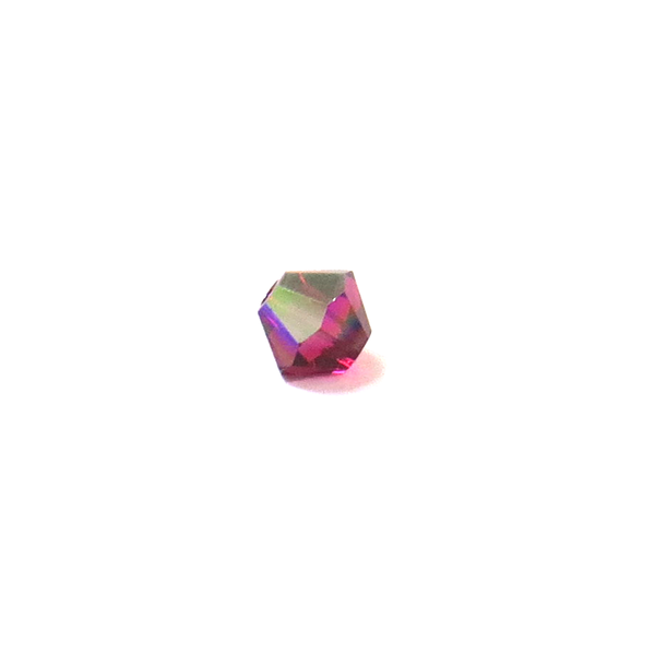 Swarovski Crystal, Bicone, 4mm - Ruby AB ; 20 pcs
