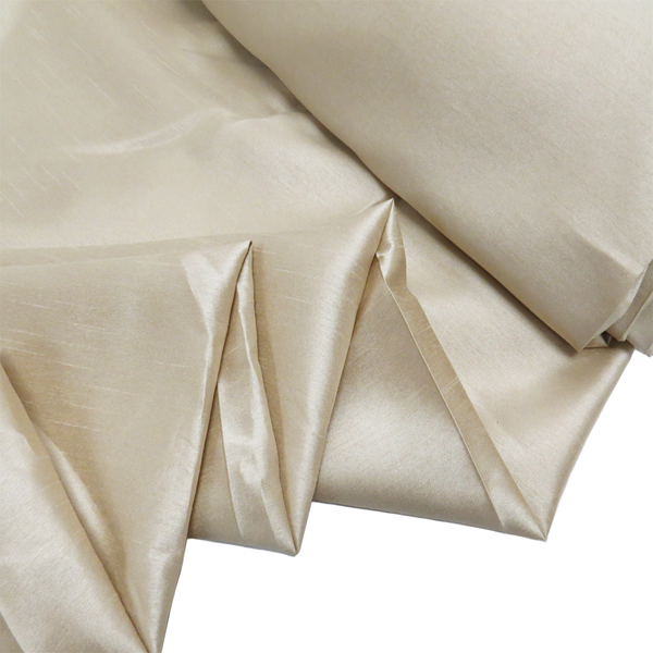 Sand, 100% Textured Polyester Shantung - 118" wide; 1 Yard