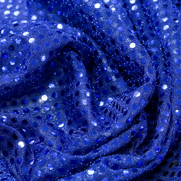 Royal Blue, Polyester Sequin - 40" wide; 1 Yard
