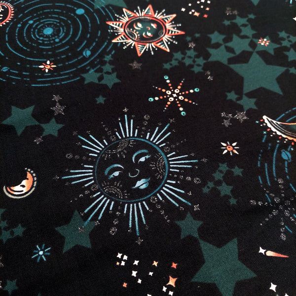 Sol y Luna  - 100% Cotton Print Fabric, 44/45" Wide