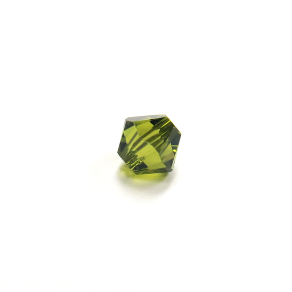 Swarovski Crystal, Bicone, 4mm- Olivine; 20pcs