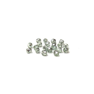 Two Tone Metallic Green, Round Faceted Fire Polished; 4mm - 20 pcs
