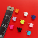 Coffee Cup Charms - Available in different colors; 1pc