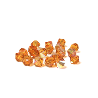 Swarovski Crystal, Bicone, 5mm, Topaz AB, 20 pcs