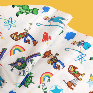 Toy Story, White - 100% Cotton Print Fabric, 44/45" Wide