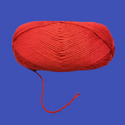 Hilo de Tejer Suave, Color Realmente Rojo Tamaño 4