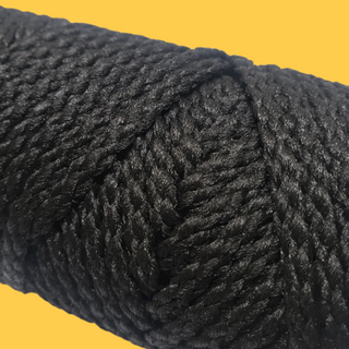 Black Macramé Cord; 4mm - 50yds