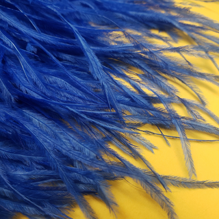 Plumas De Avestruz; Color Azul Royal