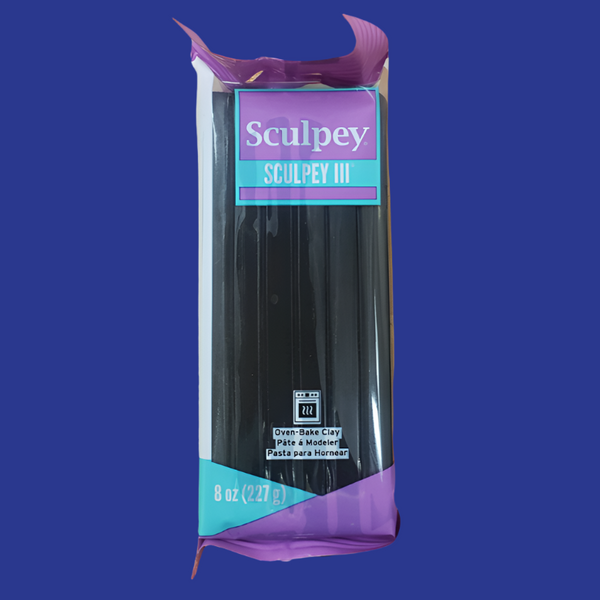 Arcilla Polimérica Sculpey III, Negro, 1 pieza 8OZ